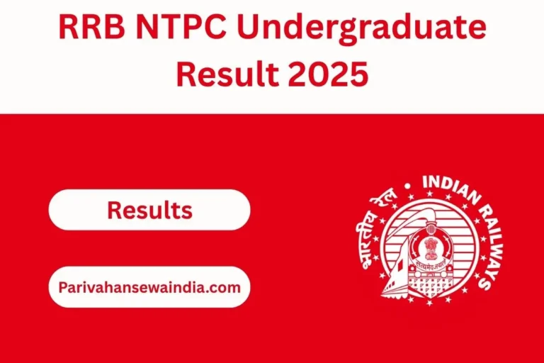 RRB NTPC Undergraduate Result 2025