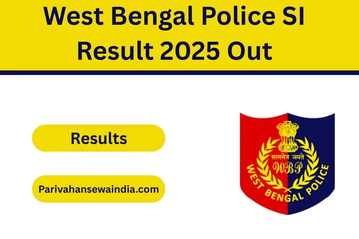 West Bengal Police SI Result 2025 Out