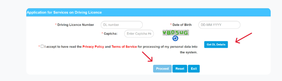 Apply for DL Renewal